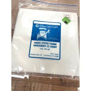 Charles Craft Hardanger Cross Stitch Fabric 22 Count 12"x18" 100% Cotton